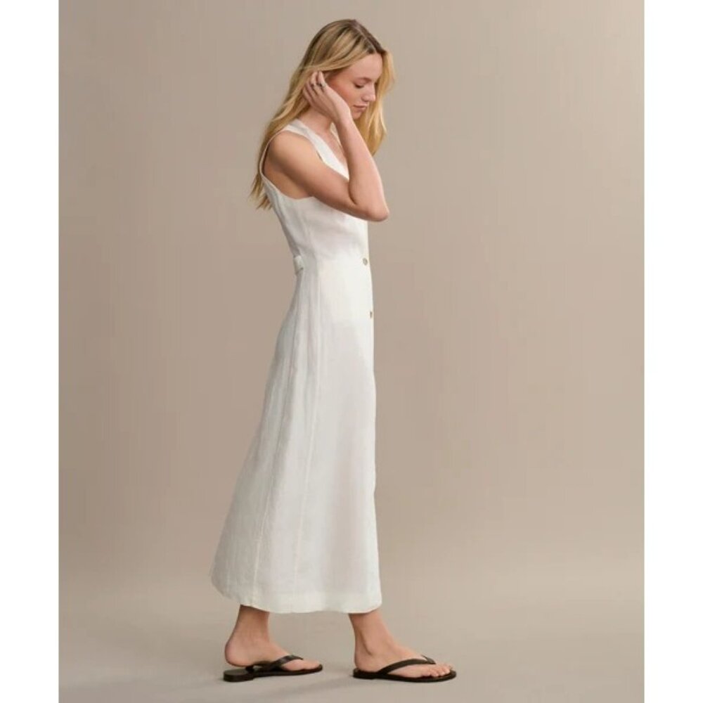 JENNI KAYNE Linen Callan Dress Ivory Size XS NWT $375 - Picture 2 of 6